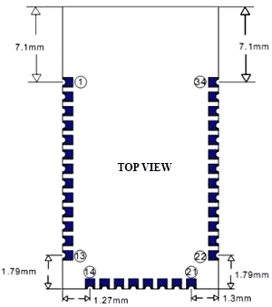 PCB view HC-06 module