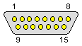 15 pin D-SUB male