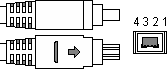  4 pin IEEE1394 female