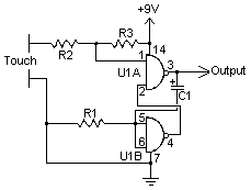 Schematic for Touch Switch 