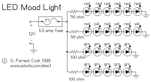 Schematics of LED Mood Light