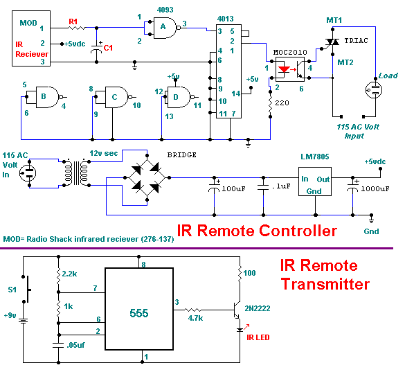 Infrared Remote Control for operates on 115 volts Р°СЃ