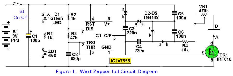 Wart Zapper Circuit