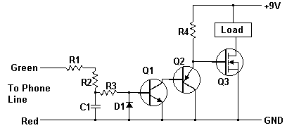 This is the schematic of the cut phone line detector